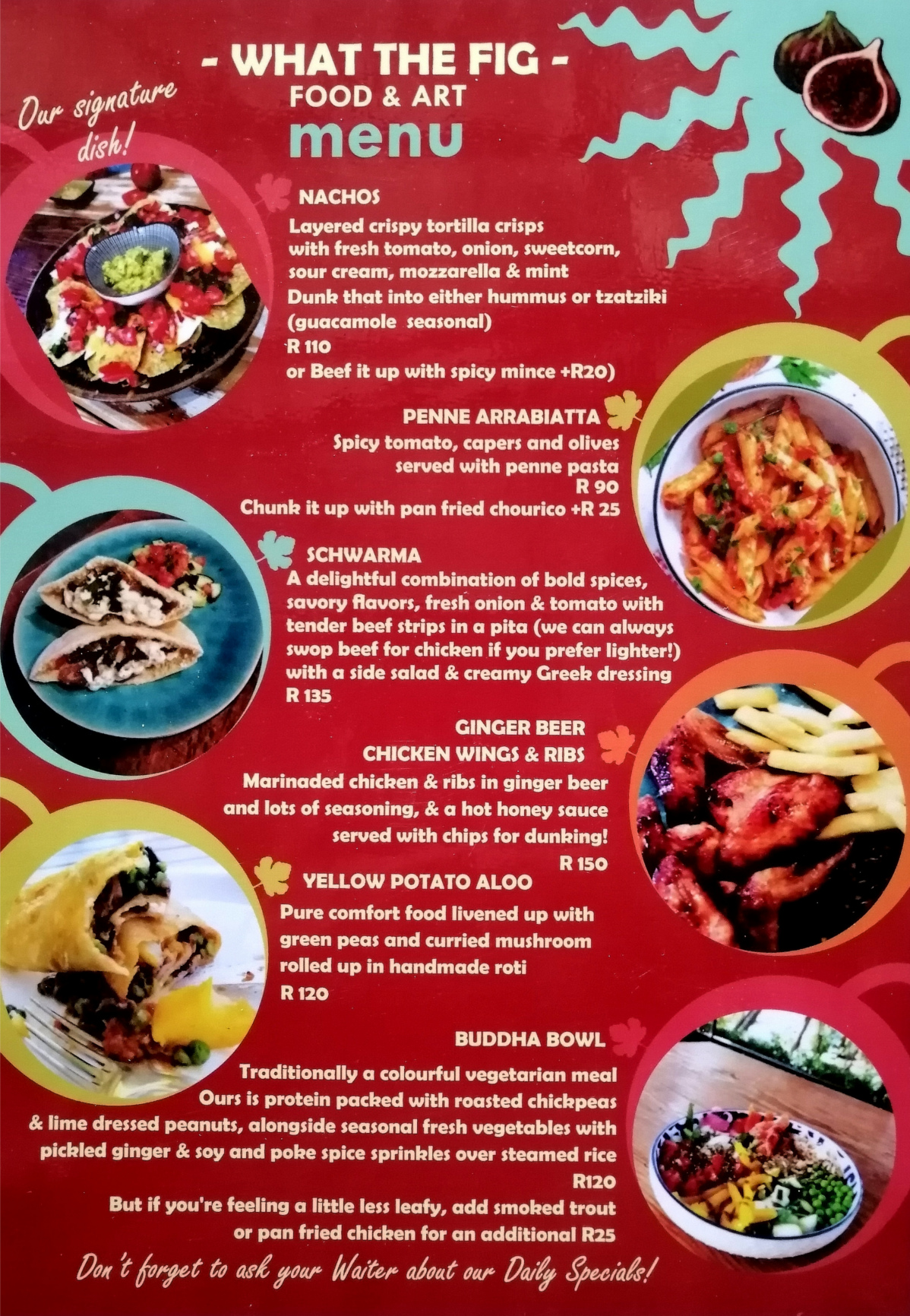 What the Fig Menu What the fig Menu for Summer 2025